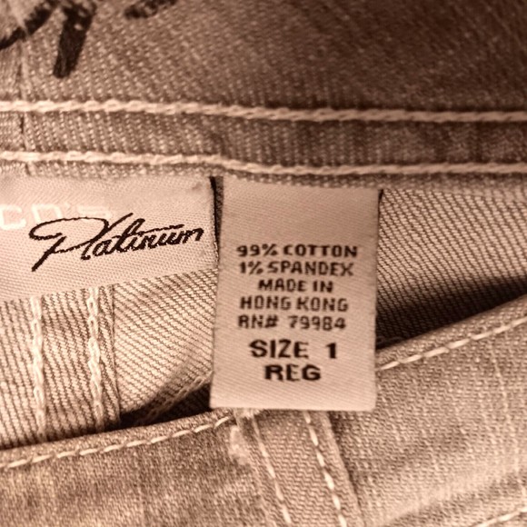 Chico's Jeans Womens 1 Gray Platinum Series Bootcut Medium Wash Denim 32x30 - Picture 12 of 12